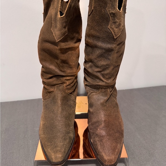 Zodiac Brown Slouchy Ankle Boots - Picture 2 of 10